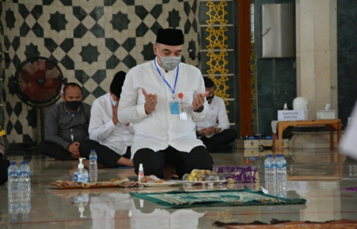 Bupati Tangerang Gelar Simulasi Pembukaan Masjid Standar Protokol Kesehatan Covid-19